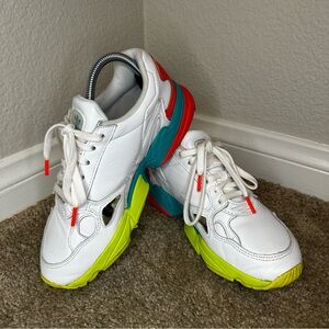 Adidas Kids White Multi-Color Sneakers